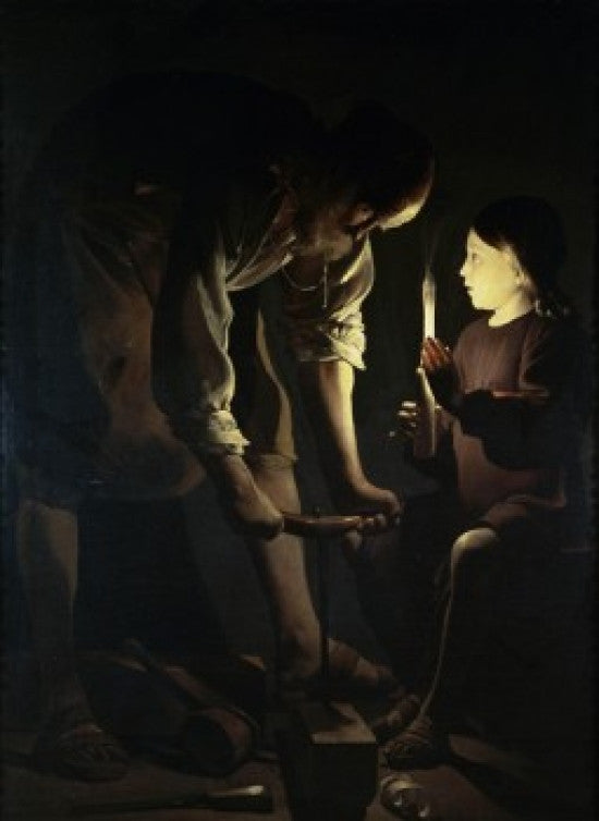 St. Joseph the Carpenter Fine Art Print by Georges de La Tour