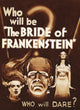 The Bride Of Frankenstein Movie Poster Fine Art Print
