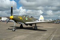 P-39 Airacobra Fine Art Print in U.S. Army Colors by Riccardo Niccoli