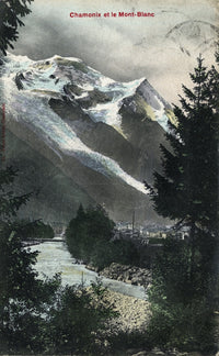 France: Mont Blanc View from Chamonix C1910 Poster Print by Granger Collection