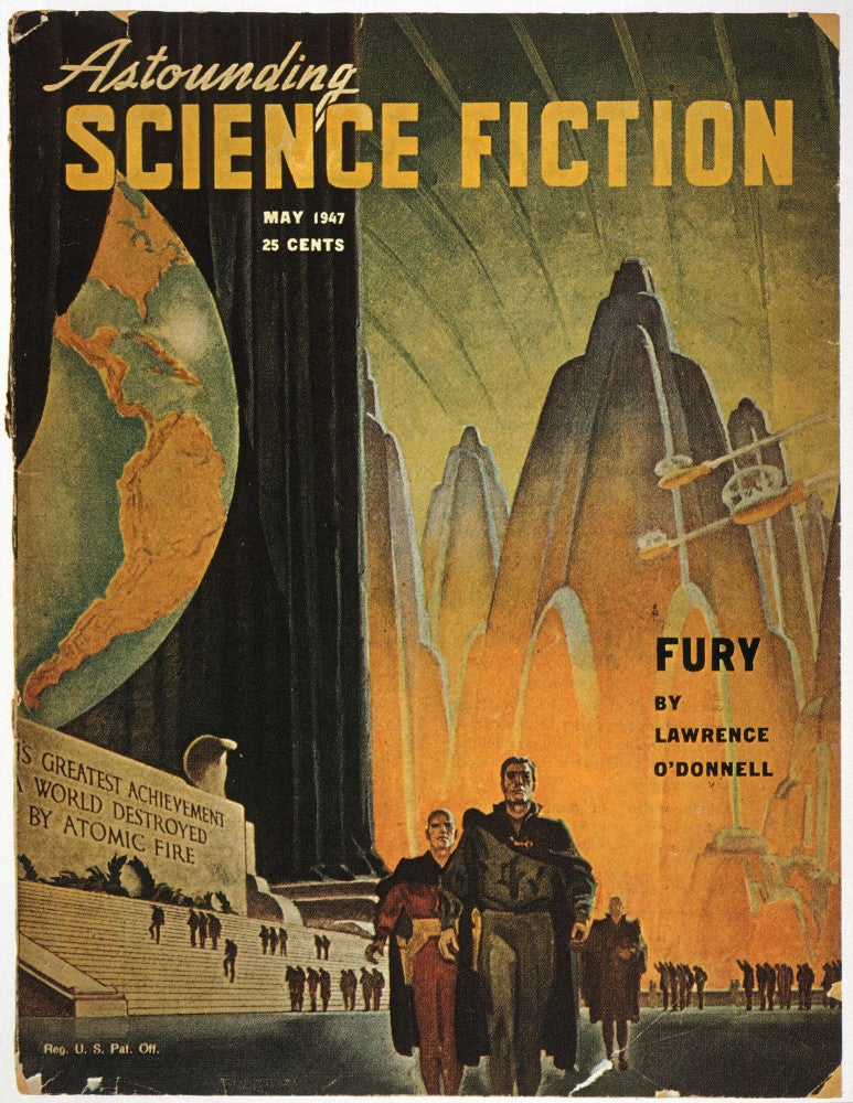 Astounding Science Fiction Magazine Cover Art Print by Hubert Rogers