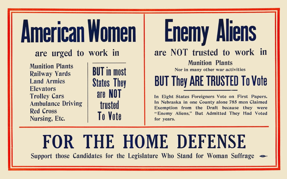 Woman's Suffrage Poster - A Historic Call for Equality