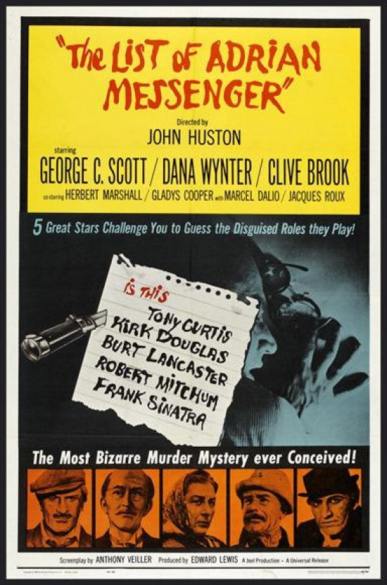 The List of Adrian Messenger Movie Poster Print (27x40)