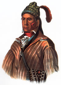 Menawa - Native American Creek Chief Lithograph Print by Charles Bird King