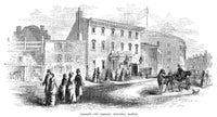 Boston City Library Building 1855 Wood Engraving Print by Granger Collection