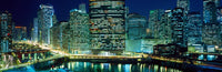 Chicago Skyline at Night Fine Art Print by Panoramic Images