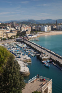 Elevated View of San Sebastian Waterfront Fine Art Print by Panoramic Images