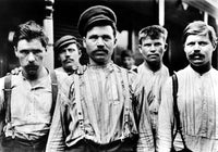 Russian Immigrant Steel Workers in Homestead, PA - Fine Art Print by Lewis Hine