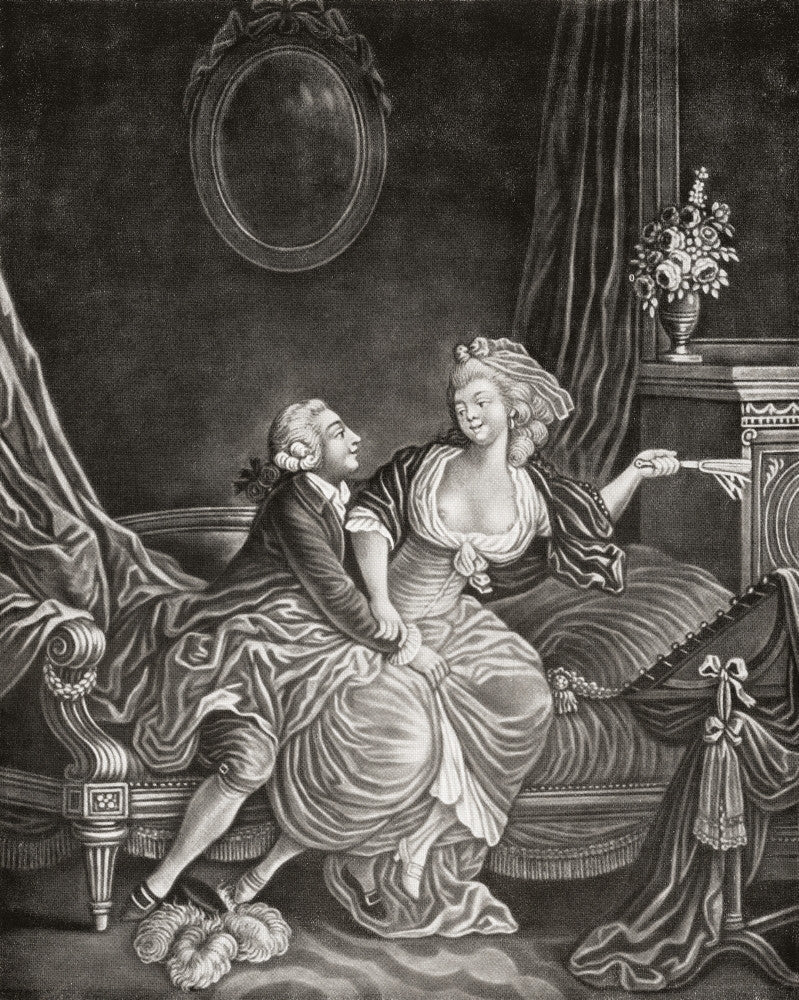 Seduction Fine Art Print After J.B. Huet (1775) by Ken Welsh