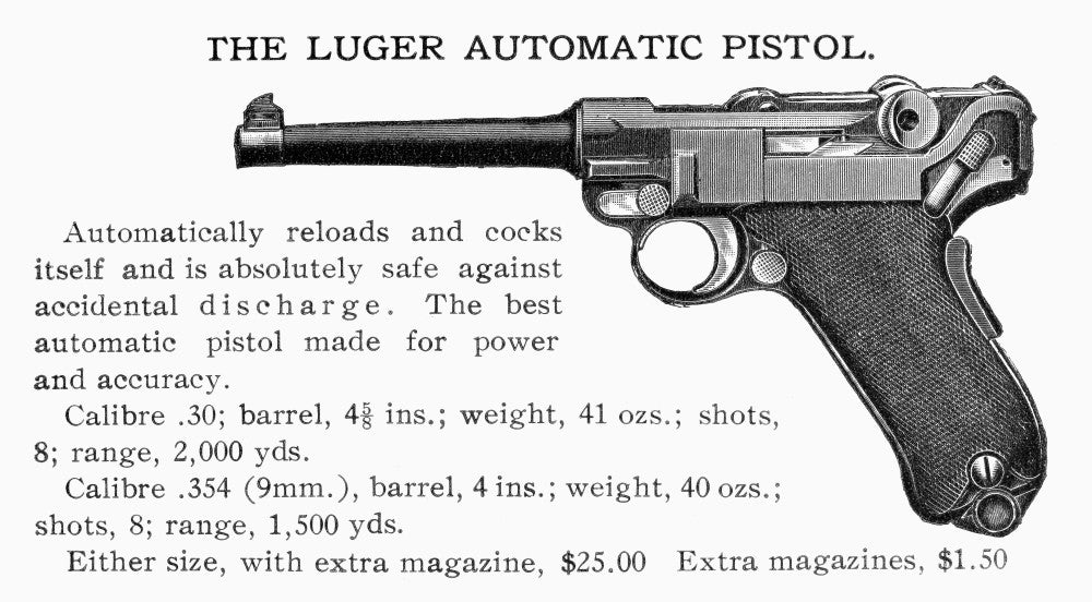 Luger Automatic Pistol Vintage Advertisement Print by Granger Collection