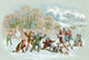 Boys Having Snowball Fight, 1890s Fine Art Print by Science Source