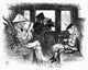 Carroll: Looking Glass - Ticket-Taker on Train Inspecting Alice Fine Art Print