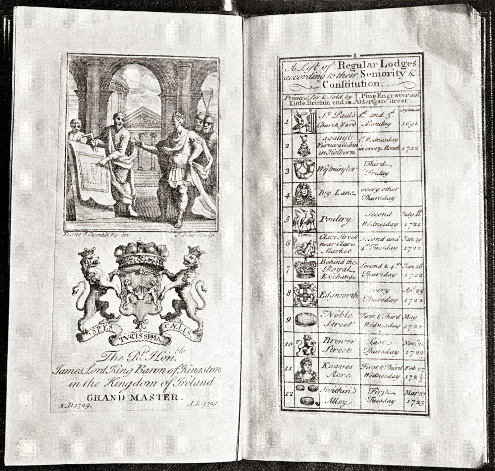 Facsimile of an Ancient Masonic Calendar Art Print by Hilary Jane Morgan