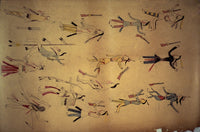 Battle of Little Bighorn Pictograph Art Print by Red Horse | Posterazzi