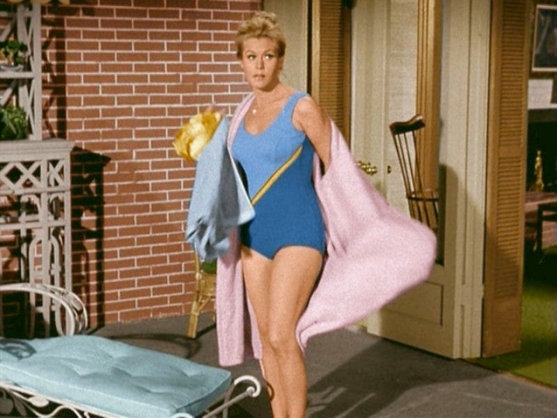 Elizabeth Montgomery in Blue Bathing Suit Photo Print