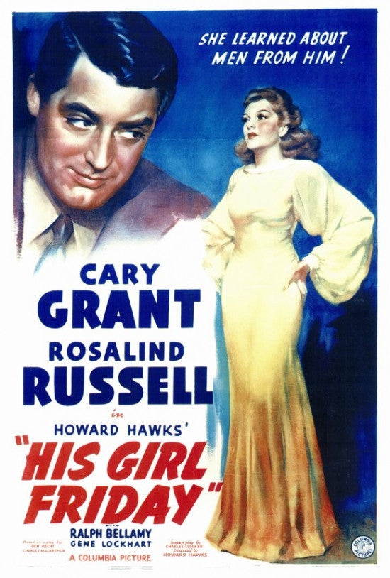 His Girl Friday Movie Poster Print - 27x40