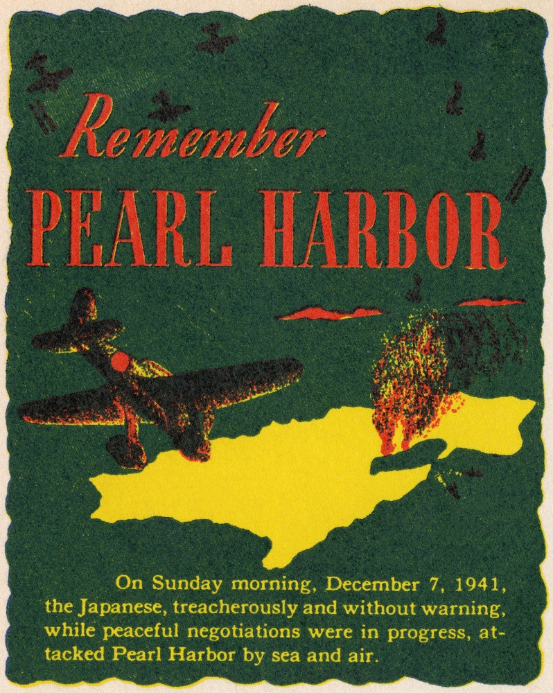 WWII Remember Pearl Harbour Fine Art Print | Posterazzi