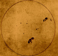 Galileo Sunspot Illustration Fine Art Print by Science Source