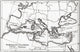 Map of Phoenician Trade Routes and Colonies Circa 1000 BC Fine Art Print by Ken Welsh