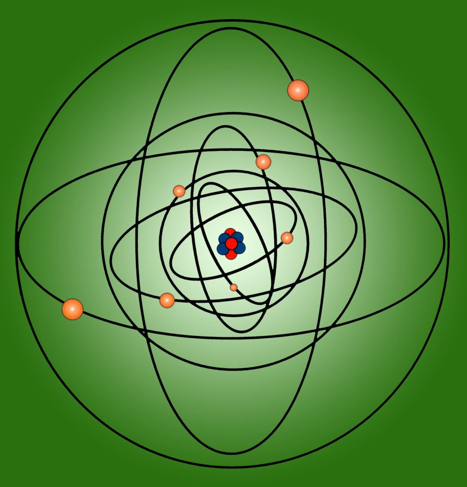 Atomic Structure Model Fine Art Print by Science Source