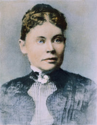 Lizzie Andrew Borden Oil Over Photograph Fine Art Print by Granger Collection