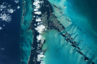 Exuma Islands Satellite View Fine Art Print by Panoramic Images