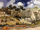Van Gogh: Chaumes De Cordeville Fine Art Print - Canvas 1890