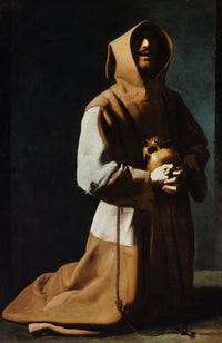 St. Francis in Meditation Fine Art Print by Francisco de Zurbaran