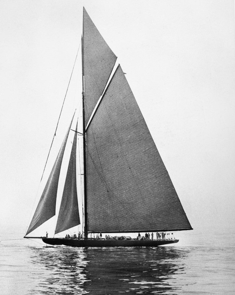 Yacht: Shamrock II Fine Art Print - British Racing Yacht Photograph