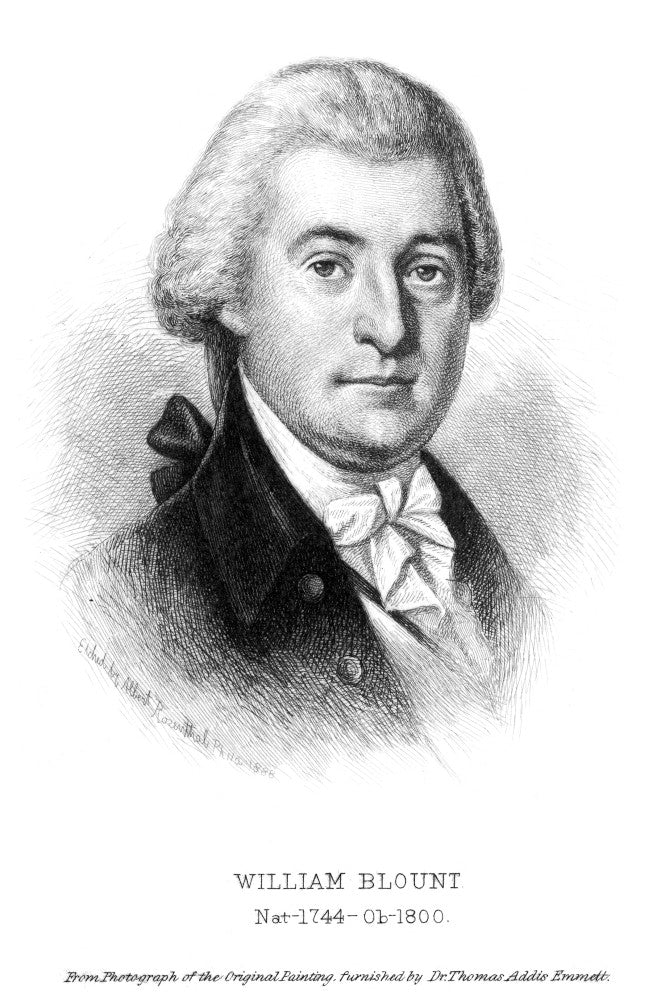 William Blount American Political Leader Etching by Albert Rosenthal