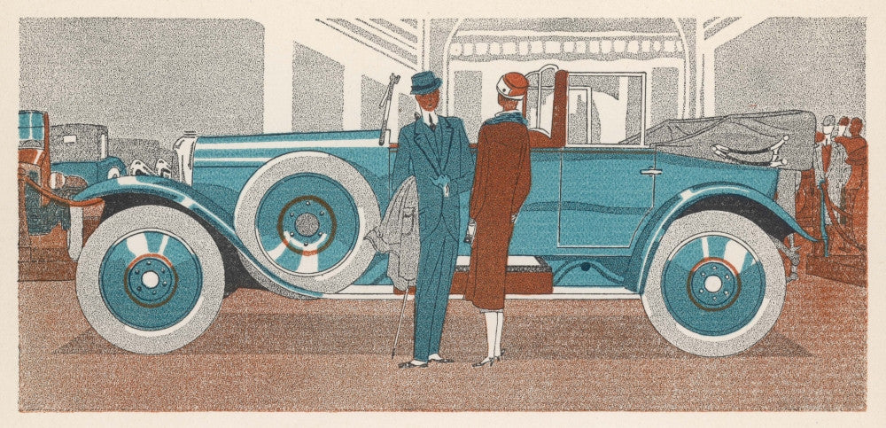 Two With Huge Renault Fine Art Print by Mary Evans Picture Library