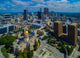 Aerial View of Atlanta Skyline and Georgia State Capitol Print by Panoramic Images