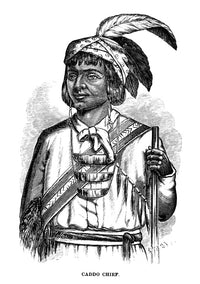 Caddo Chief Fine Art Print - Wood Engraving from 1879 by Granger Collection