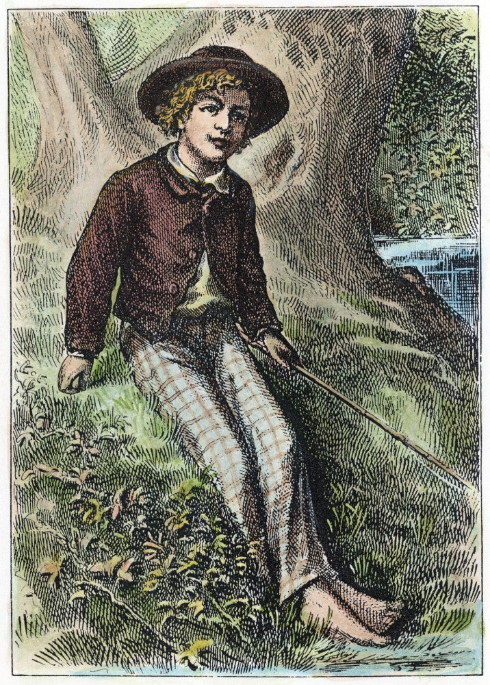 Clemens: Tom Sawyer 1876 Frontispiece Engraving Poster Print