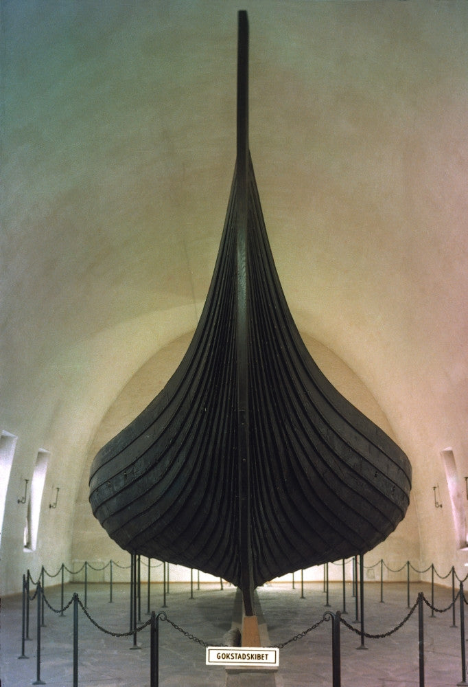 Gokstad Ship Fine Art Print - 9th Century Viking Vessel