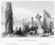 Clonmacnoise Abbey Ruins Fine Art Print - Steel Engraving