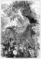 Braddock's March to Fort Duquesne - 1755 Wood Engraving Print
