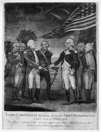 Yorktown Surrender Engraving Fine Art Print - 1781 Historic Event
