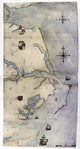 Map of Sir Walter Raleigh's Virginia by John White (C1585) - Fine Art Print