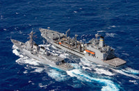 USS Decatur and USNS Pecos Navy Poster Print by Stocktrek Images