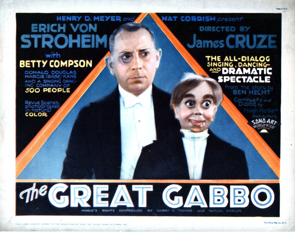 The Great Gabbo Fine Art Print - 1929 Movie Poster
