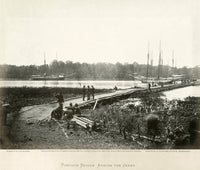 Civil War Pontoon Bridge Photograph by James Gardner - Fine Art Print