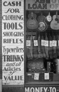 Pawn Shop Fine Art Print - Goods in the Window (C1940)
