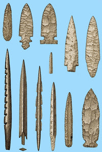 Mesolithic and Neolithic Flint Tools Fine Art Print by Science Source