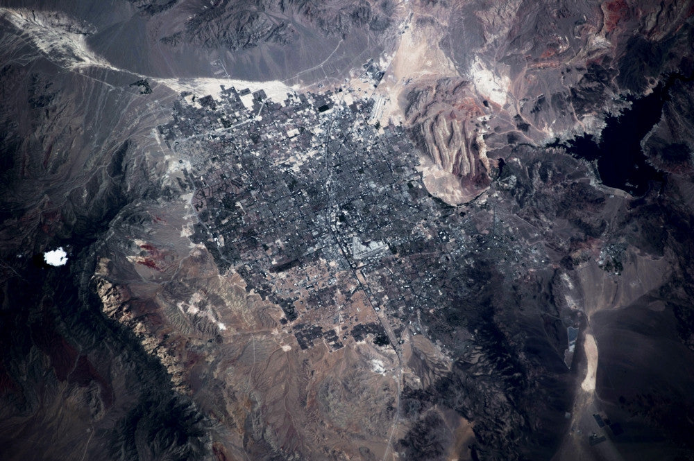 Satellite View of Las Vegas, Nevada Fine Art Print by Panoramic Images