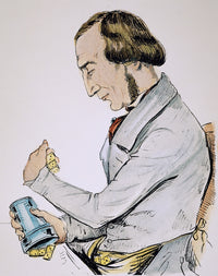 Jean Eugene Robert Houdin Lithograph Print by Jean Pierre Dantan