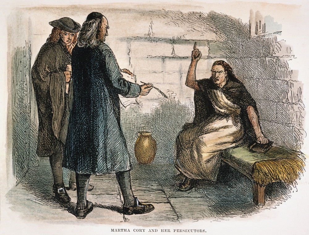 Martha Corey: The Accused 'Witch' Engraving from Salem, 1692 - Fine Art Print