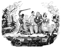 Jean Gaspard Deburau as Pierrot - 19th Century Wood Engraving Poster Print