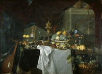 A Dessert Fine Art Print by Jan Davidsz. de Heem - Musee du Louvre