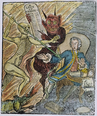 Thomas Hutchinson Cartoon Fine Art Print - 1774 Political Satire